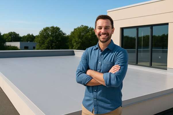 happy client Flat Roofing Wales